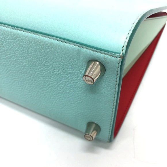 CHRISTIAN LOUBOUTIN Blue Leather Shoulder Bag - Picture 4 of 14